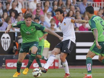 Dani Parejo, en el partido contra el Celta.