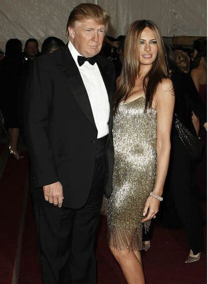 Donald Trump y Melania, en la Costume Gala del museo Metropolitan de Nueva York.