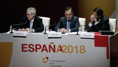 Representantes del Consejo Empresarial para la Competitividad en Valencia.