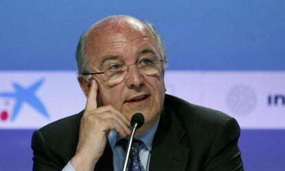 Almunia,en la reunión del Círculo de Economía de Sitges.