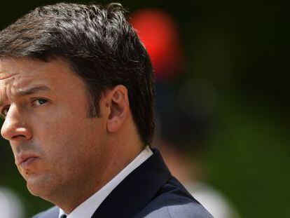 Matteo Renzi, el mi&eacute;rcoles en Roma.