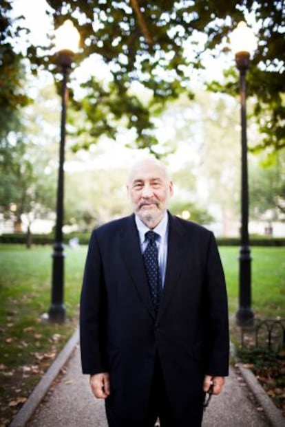 El profesor de Economía, Joseph Stiglitz, en el campus de la Universidad de Columbia, en Nueva York