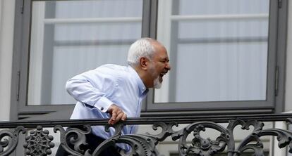 Javad Zarif, ministro de Exteriores de Ir&aacute;n, este lunes en Austria. 