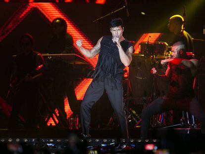 Ricky Martin en concierto en el Palau Sant Jordi de Barcelona.