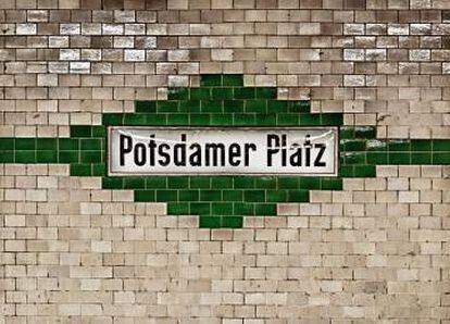 Detalle del metro de Potsdamer Platz.
