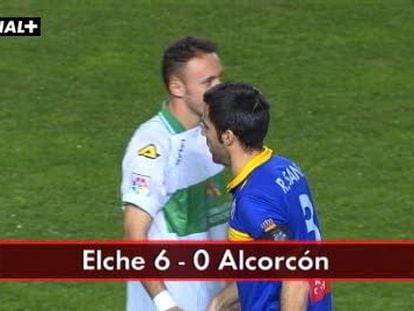 Liga Adelante. Jornada 18. Elche 6-0 Alcorcón