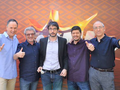 Erundino Alonso, Valentín Ferrero, Juanra Bonet, Manuel Zapata y Alberto Sanfrutos.