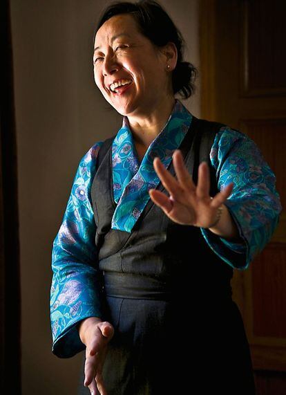 La ministra de Relaciones Internacionales, Dicki Chhoyang.
