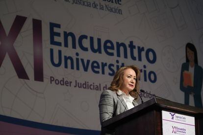 La ministra de la Suprema Corte Yasmín Esquivel, en una imagen de archivo.