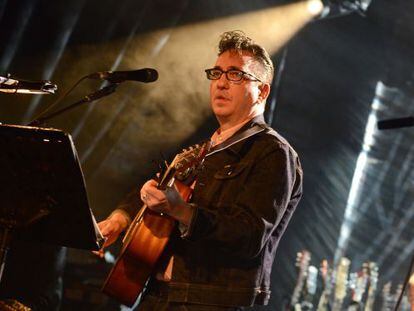 Richard Hawley, en un concierto en la sala Holmfirth Picturedrome de Holmfirth (Inglaterra) el pasado 22 de octubre.