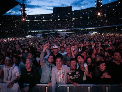 Concierto de Bruce Springsteen en el Camp Nou en 2016.