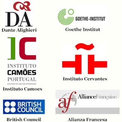 Logotipos de los institutos galardonados.