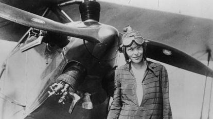 La aviadora Amelia Earhart (1897-1937).