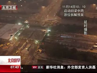La sorprendente construcción en China de un puente en 43 horas