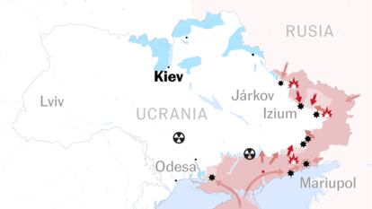 Los mapas de la guerra en Ucrania hoy: Ucrania se impone en la batalla de Járkov