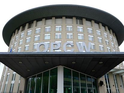 Sede de la Organización para la Prohibición de las Armas Químicas (OPAQ), en La Haya, donde en 2018 los servicios secretos desbarataron un ciberataque ruso.
