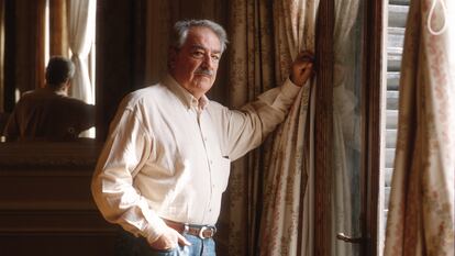 Álvaro Mutis en Venecia (Italia), en 1996.