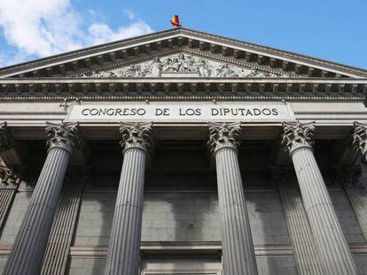 Fachada del Congreso de los Diputados.