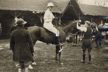 Winston Churchill, durante un partido de polo en la Casa de Campo.