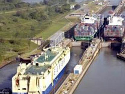 Vista del Canal de Panamá