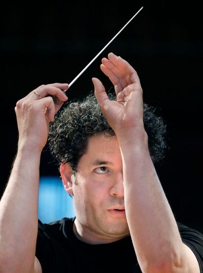 Gustavo Dudamel, durante uno de los ensayos. 