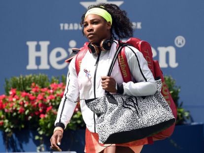 Serena, antes de un partido del último US Open.