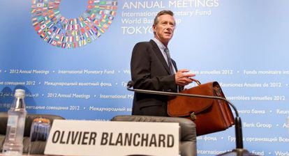El economista jefe del FMI, Olivier Blanchard, en Tokio (Jap&oacute;n)