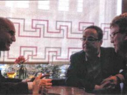 Reunió entre directius d'Efial i l'alcalde de Tortosa, Ferran Bel.