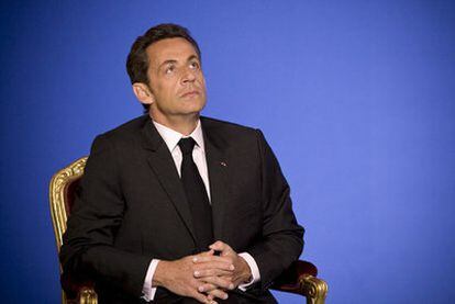 El presidente Nicolas Sarkozy, en un acto oficial celebrado en el palacio del Elíseo  en mayo de 2009.