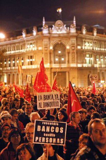 Manfiestación celebrada en Madrid el 14-N.