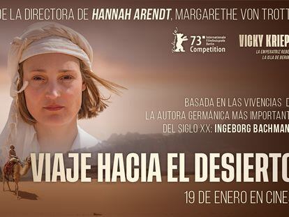 Cartel promocional de la película 'Viaje hacia el desierto', protagonizada por Vicky Krieps.