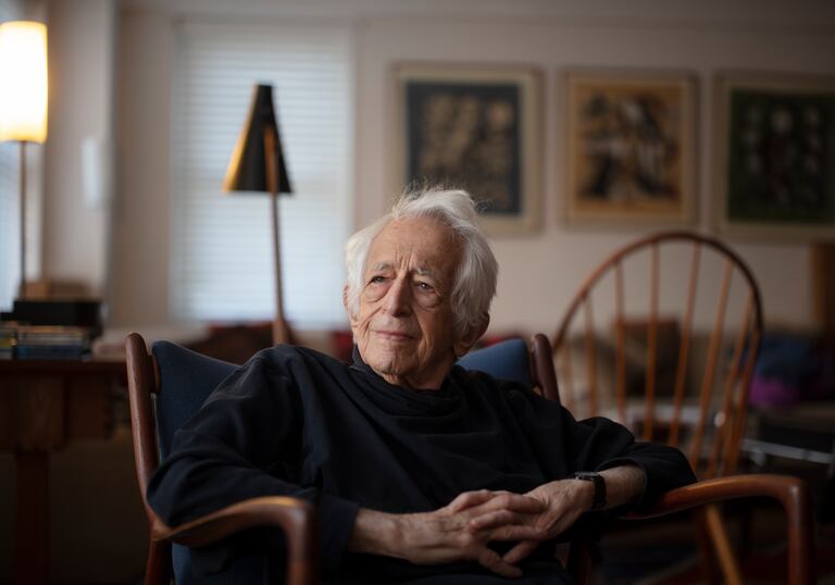El filósofo Richard J. Bernstein, en su casa de Nueva York el pasado 4 de febrero.
