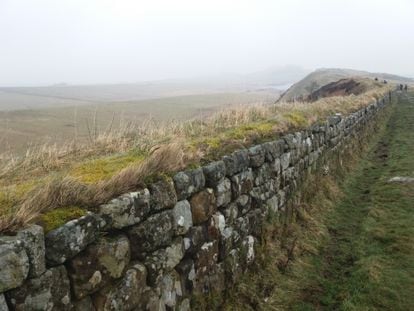 Una imagen del Muro de Adriano en el sector de Steel Rigg y Peel Crag.