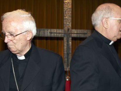 Antonio Cañizares i Ricardo Blázquez, president de la Conferència Episcopal, en una imatge d'arxiu.