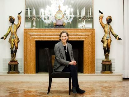 La historiadora y periodista Anne Applebaum, en Údine (Italia), en enero de 2019.