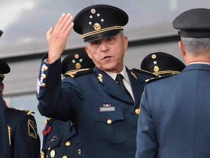 El general Salvador Cienfuegos en un acto en Ciudad de México en 2016