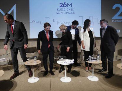 Los candidatos, al final el debate electoral organizado por EL PAÍS y la SER.