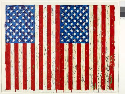 'Flags I' (1973), de Jasper Johns.