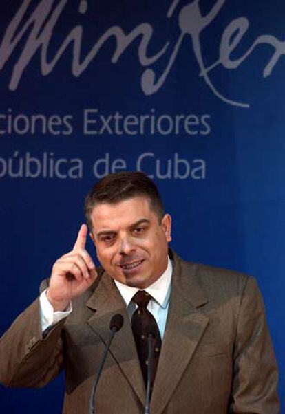 El ministro cubano de Exteriores, Felipe Pérez Roque, en La Habana.