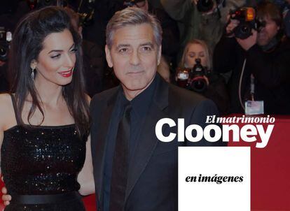 George y Amal Clooney en la ceremonia de apertura del Berlinale, el pasado febrero.
