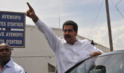 Maduro, este martes en Puerto Príncipe (Haití).