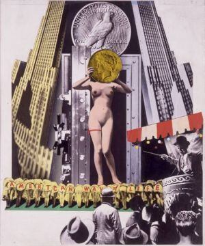 'The big parade',de la serie 'American way of life', de 1957, de Josep Renau.