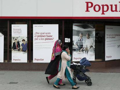 Oficina del Banco Popular en Barcelona.