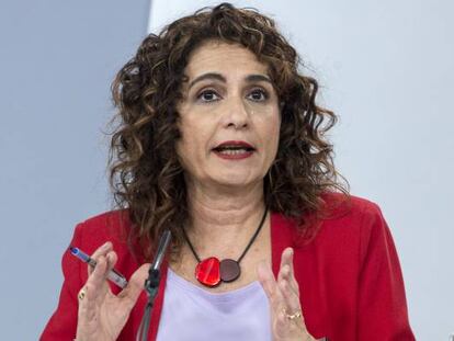La ministra de Hacienda, Mar&iacute;a Jes&uacute;s Montero.
