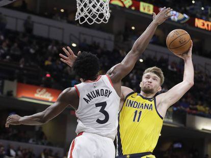 Domantas Sabonis y Anunoby en un Indiana-Toronto.