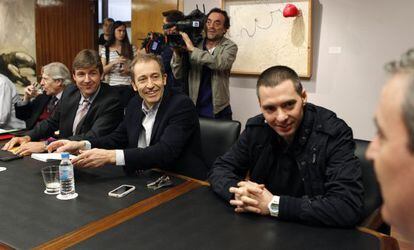 Jofresa y Llorente durante una de las reuniones.
