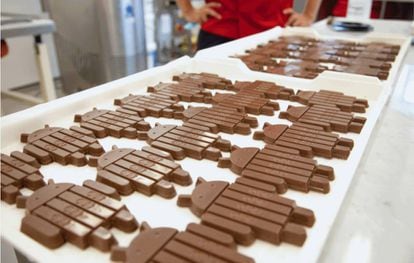 Tabletas de Kit Kat fabricadas por Nestlé.