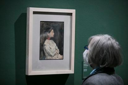 'Lola, hermana del artista', obra de Picasso de 1898-1899, que puede verse en la exposición del Museo Picasso de Barcelona.