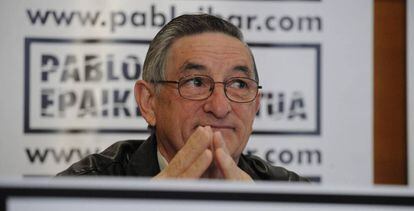 Cándido Ibar, padre de Pablo Ibar, este miércoles en Vitoria.
