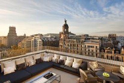 Terraza del Hotel Mandarin en Barcelona
